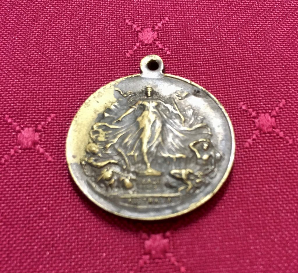 Antique ‘Peace Medal’ Pendant – Triumph & Justice, 1919 – Fire & Earth ...