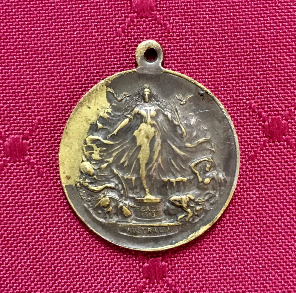 Antique ‘Peace Medal’ Pendant – Triumph & Justice, 1919 – Fire & Earth ...